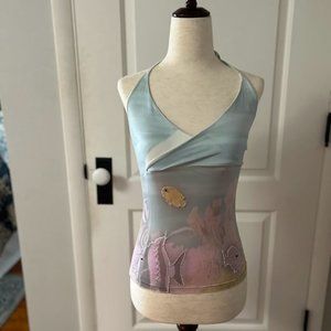 Silk cami tank top
